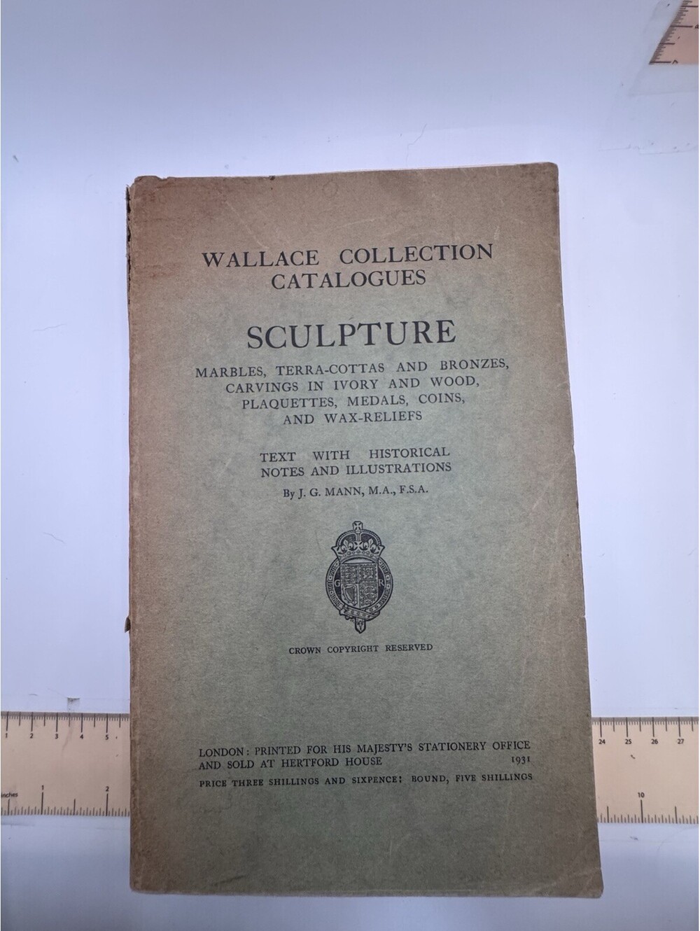 Wallace Collection Catalogues Sculpture Book Marble Terra Cotta Bronze Wood 1931